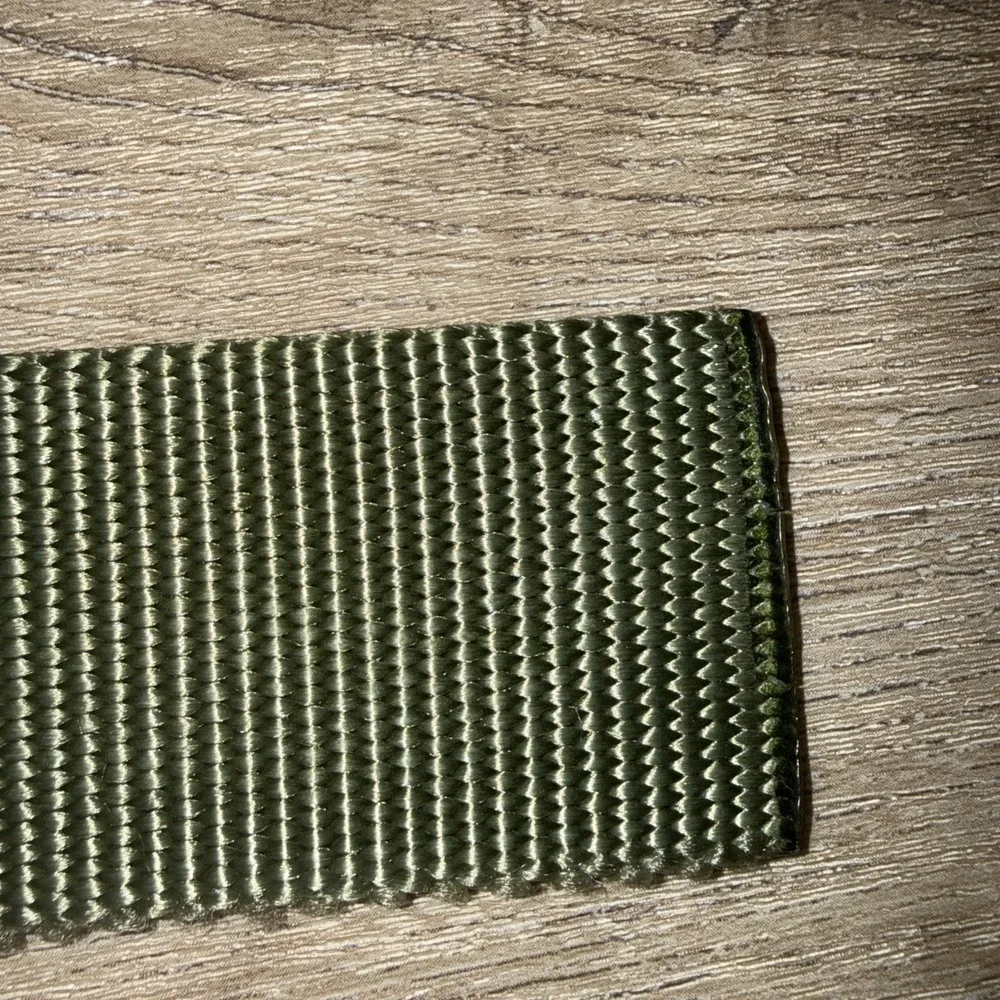 Men's L.L. Bean Nylon Webbing D-Ring Tactical Utility Belt Army Green 43